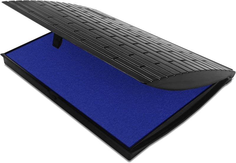 Stampmate Large Blue Stamp Pad 7" x 5" – Premium Felt Ink Pad for Office, Home, Craft, and Rubber Stamps - Image 2